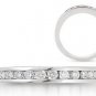 G/SI 0.15CT DIAMONDS HALF ETERNITY RING IN 9K WHITE GOLD,WIDTH 2.6mm from finediamondsrus