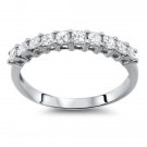 0.50CT PRINCESS CUT DIAMOND HALF ETERNITY RING,950 PLATINUM,WIDTH 2.7mm from finediamondsrus