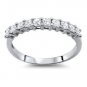 0.50CT PRINCESS CUT DIAMOND HALF ETERNITY RING,950 PLATINUM,WIDTH 2.7mm from finediamondsrus