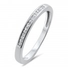 0.15ct PRINCESS CUT DIAMOND HALF ETERNITY WEDDING RING in 18K WHITE GOLD from finediamondsrus