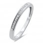 0.15ct PRINCESS CUT DIAMOND HALF ETERNITY WEDDING RING in 18K WHITE GOLD from finediamondsrus