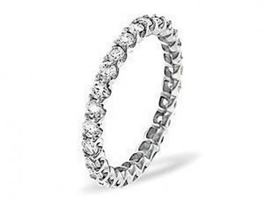 0.60CT ROUND BRILLIANT CUT DIAMONDS FULL ETERNITY WEDDING RING BAND IN PLATINUM from finediamondsrus