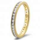 0.61CT ROUND BRILLIANT CUT DIAMONDS FULL ETERNITY RING IN 9k YELLOW GOLD from finediamondsrus
