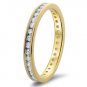 0.61CT ROUND BRILLIANT CUT DIAMONDS FULL ETERNITY RING IN 9k YELLOW GOLD from finediamondsrus