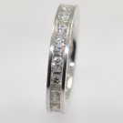 1 ct Round & Baguette Cut Diamonds Full Eternity Wedding Ring, 9K White Gold from finediamondsrus