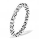 0.55Ct ROUND DIAMONDS FULL ETERNITY WEDDING RING,950 SOLID PLATINUM,HALLMARKED from finediamondsrus