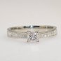 VS 0.80Carat Princess Cut Diamonds Engagement Ring in Platinum With Certificate from finediamondsrus