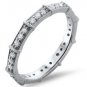 0.50CT ROUND BRILLIANT CUT DIAMONDS FULL ETERNITY WEDDING RING IN 9k WHITE GOLD From finediamondsrus