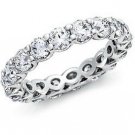 F/VS 1.10ct Round Brilliant Cut Diamond Full Eternity Wedding Ring in Platinum from finediamondsrus