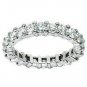 F/SI 2ct Round Brilliant Cut Diamond Full Eternity Wedding Ring ,18K White Gold from finediamondsrus
