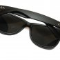 Matte Black Frame with Black Lenses Wayfarer Sunglasses