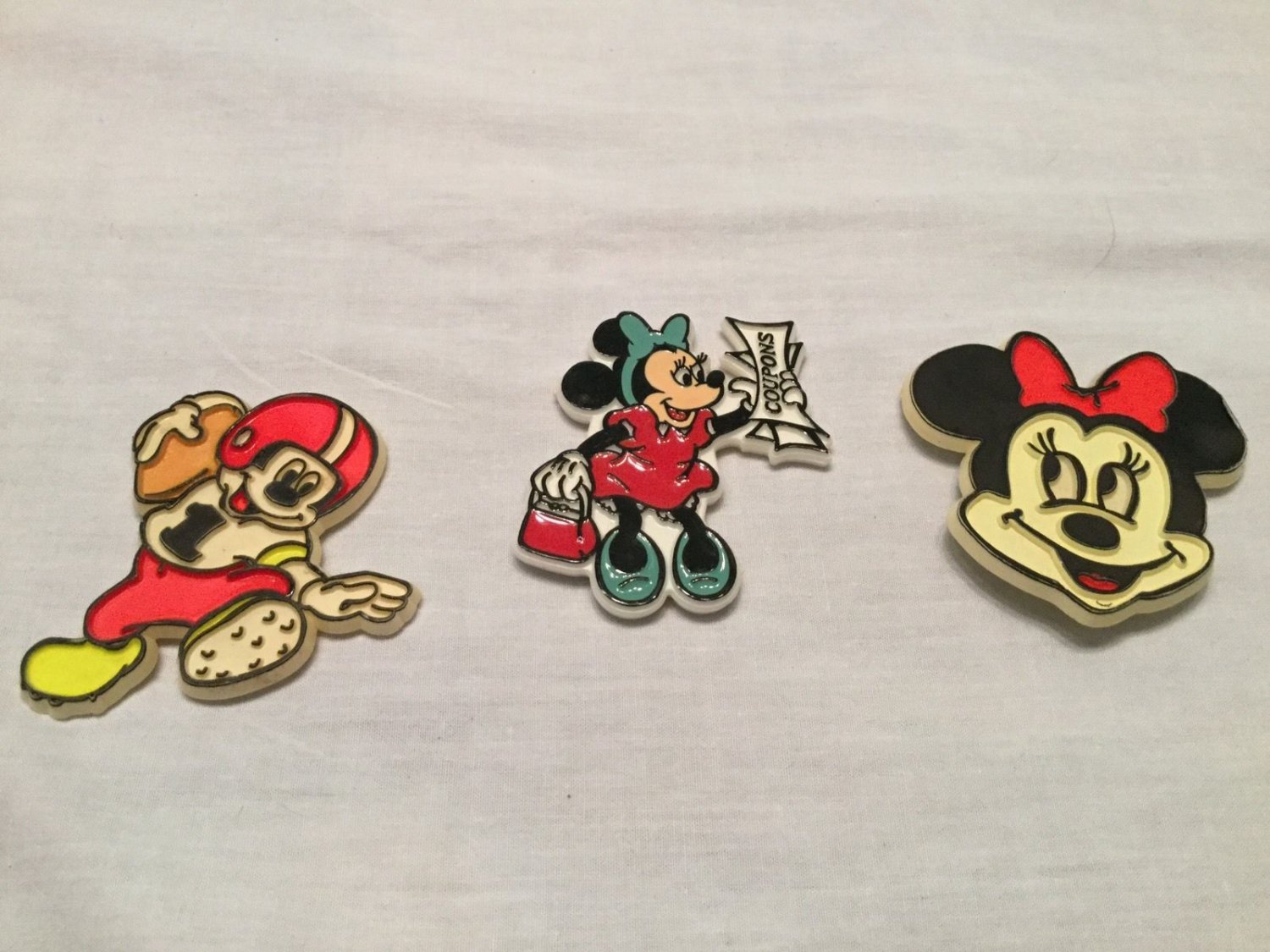 14 RARE Disney Magnets 70s Disneyland WDW Rubber Plastic 3D Mickey ...