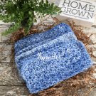 Kitchen Dishcloths Light Blue Blues Cotton Dish Cloths Set of 3 Handmade Crochet