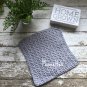 Set of 3 Handmade Grey Kitchen Dishcloths Gray Cotton Country Shabby Dish Cloth