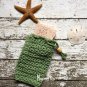 Handmade Large Soap Saver Sage Green Drawstring Soap Sack Bath Soap Pouch