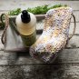 Oak Beige Kitchen Dish Cloths White Cotton Dishcloth Washcloth Crochet Set of 3