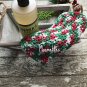Crochet Kitchen Dish Cloths Set Christmas Red Green White Washcloth Cotton Dishcloths Set of 3