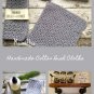 Crochet Dish Cloth Kitchen Set Pewter Grey Scrubbie Scrubby Cotton