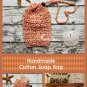 Handmade Crochet Soap Saver Orange Yellow Drawstring Soap Sack Bath Soap Pouch