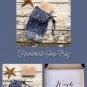 Handmade Crochet Soap Saver Bag Dark Blue Blues Drawstring Soap Cozy Bath Soap Pouch