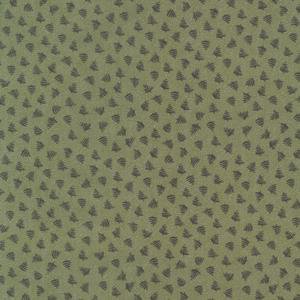 FQ Pine Tree Fabric Quilt Cotton Green Folk Art Lecien 18x22" Fat Quarter