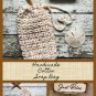Cotton Drawstring Soap Bag Beige Soap Saver Cotton Spa Cloth Handmade