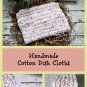 Neutral Pastel Dishcloths Organic Cotton Dish Cloths Set of 3 Handmade Washcloths