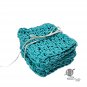 Small Cotton Cloths Aqua Face Scrubbers Reusable Makeup Remover Pads Set of 8