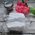 Small Cotton Cloths White  Face Scrubbers Reusable Makeup Remover Pads Set of 8