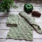 Sage Green Dish Cloths Cotton Kitchen Dishcloth Set of 3 Wash Cloths