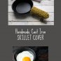 Cast Iron Pan Handle Cover Skillet Pot Holder Green Skillet Socks Kitchen Gift Camping Handmade USA