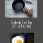 Cast Iron Pan Handle Cover Skillet Pot Holder Brown Skillet Socks Kitchen Gift Camping Handmade USA
