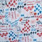 Baking Kitchen Fabric Cooking Red White Blue Verse 30 x 44 inches 3/4 Yard Windham 39775