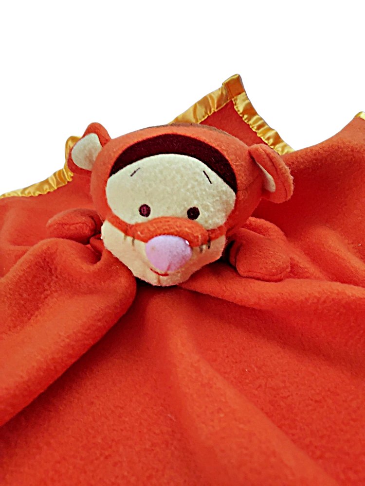 Disney Tigger Baby Lovely Tiger Security Blanket Winnie The Pooh 18 inch Orange Plush