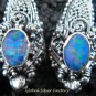 925 Silver Australian Opal Snake Earrings ER-485-KA