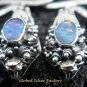 925 Silver Australian Opal Snake Earrings ER-485-KA