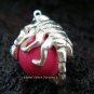Sterling Silver Scorpion 12mm Pink Chime Ball CH-304-KT