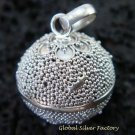 925 Silver & Granulated Design Chime Ball CH-307-KT