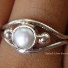925 Silver Freshwater Pearl Gemstone Size 7 RI-269-NY