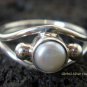 925 Silver Freshwater Pearl Gemstone Size 7 RI-269-NY