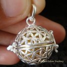 925 Silver Frangipani Harmony Ball Pendant HB -288-PS