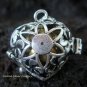 925 Silver & Turquoise Heart Harmony Ball HB-286-PS