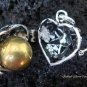 925 Silver & Turquoise Heart Harmony Ball HB-286-PS