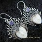 925 Silver Balinese Carved Bone Goddess Earrings GDE-183-PS