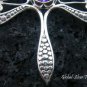 925 Silver Amethyst Butterfly Brooch Pendant BC-107-KT
