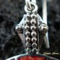 925 Silver Red Coral Turtle Earrings ER-446-NY