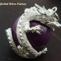 Sterling Silver & Dragon Purple Chime Ball CH-288-KT