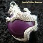 Sterling Silver & Dragon Purple Chime Ball CH-288-KT