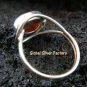 Sterling Silver Amber Gemstone Ring RI-257-NY