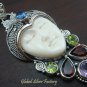 925 Silver & Mix Gemstones Goddess Pendant GDP-520-PS